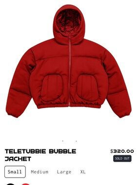 Hwasen Teletubbie Bubble Puffer Jacket with Hood